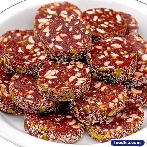 খেজুর বাদাম বরফি